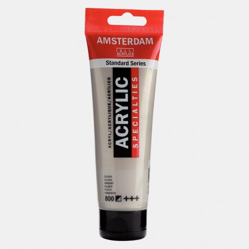 AMS AKRİLİK BOYA 120 ML SILVER